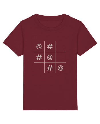 Modern X și O Burgundy