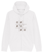 Modern X și O Hanorac cu fermoar Unisex Connector