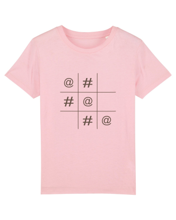 Modern X și O Cotton Pink