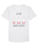 Chimie Tricou mânecă scurtă guler larg Bărbat Skater