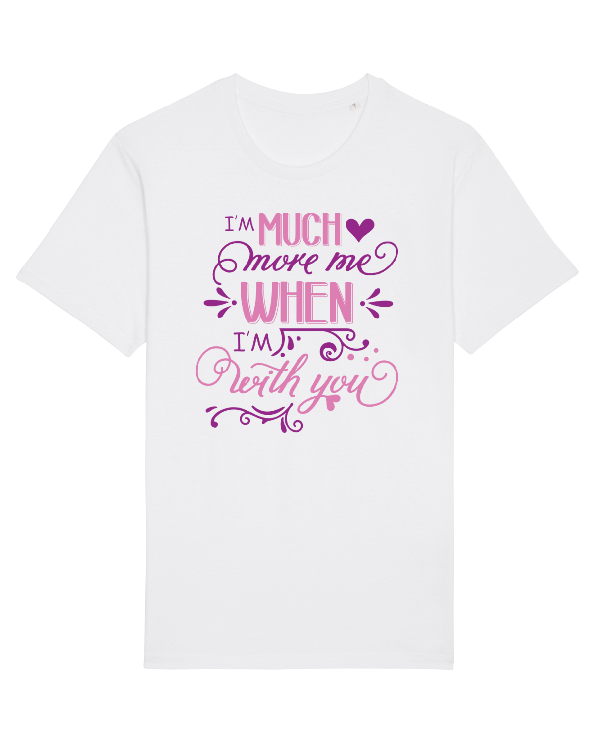 Tricou mânecă scurtă Unisex Rocker White