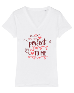 Perfect pentru mine Tricou mânecă scurtă guler V Damă Evoker