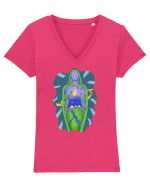 Mama Natura Tricou mânecă scurtă guler V Damă Evoker