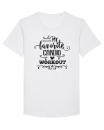 Tu ești exercițiul meu cardio favorit! Tricou mânecă scurtă guler larg Bărbat Skater