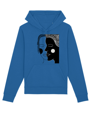 alb negru Royal Blue