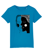 alb negru Tricou mânecă scurtă  Copii Mini Creator