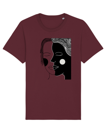 alb negru Burgundy