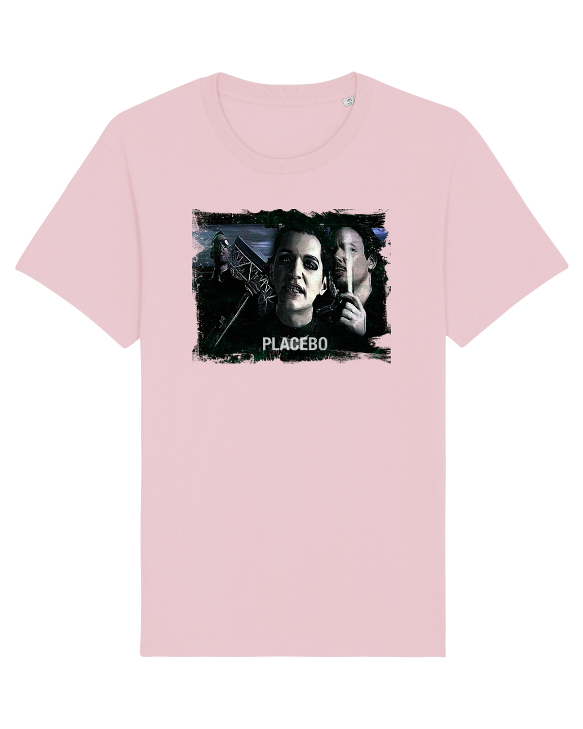 Tricou mânecă scurtă Unisex Rocker Cotton Pink