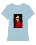 Wolfgang Amadeus Mozart Tricou mânecă scurtă guler larg fitted Damă Expresser