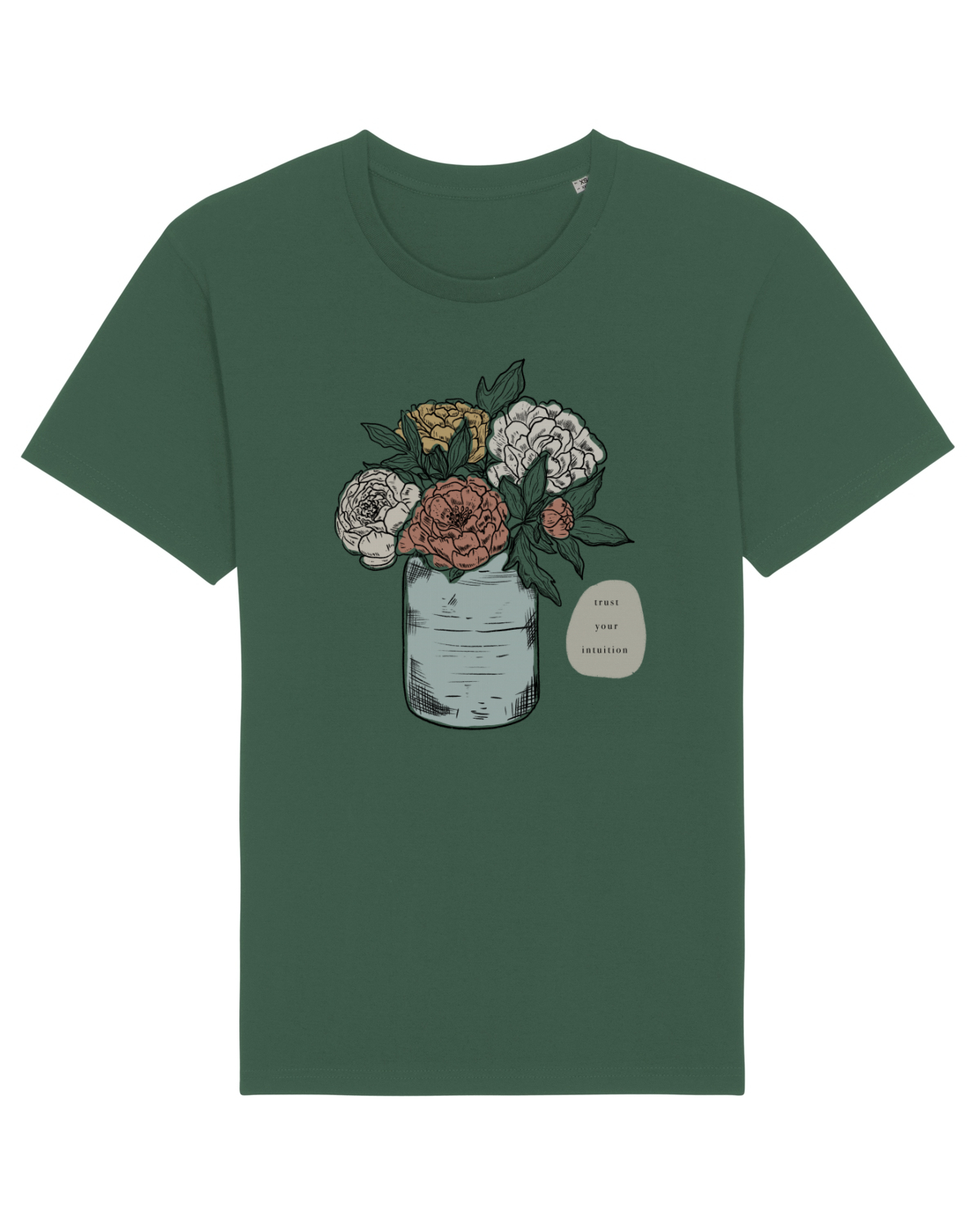Tricou mânecă scurtă Unisex Rocker Bottle Green
