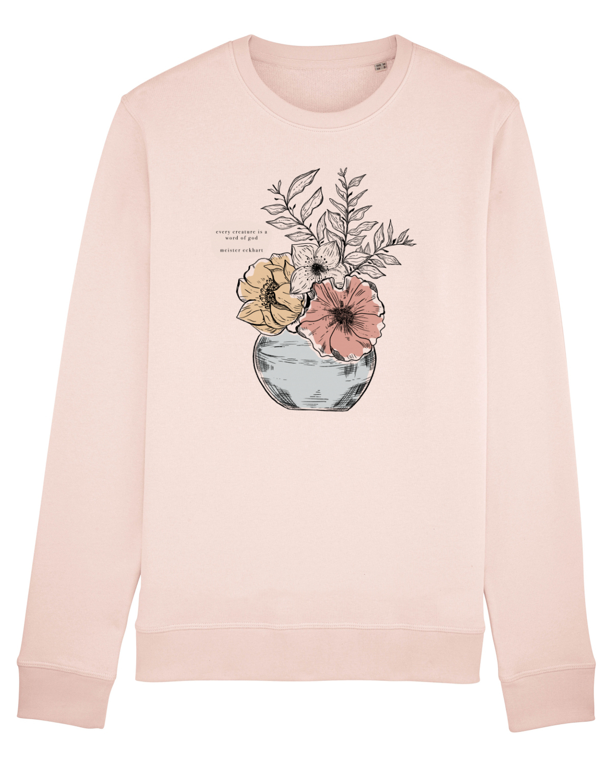 Bluză mânecă lungă Unisex Rise Candy Pink