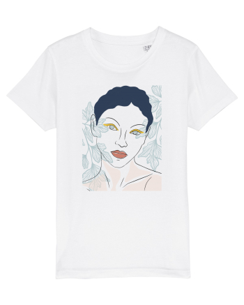 ochi albastri White