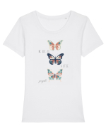 fragile Tricou mânecă scurtă guler larg fitted Damă Expresser