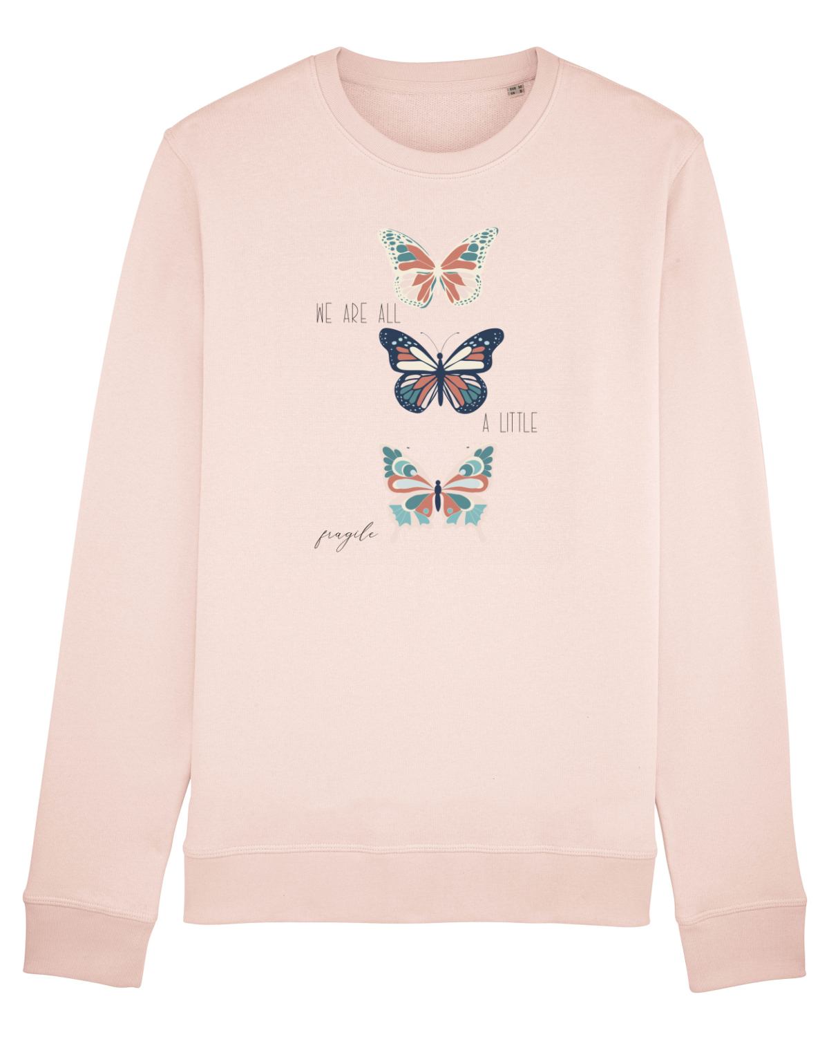 Bluză mânecă lungă Unisex Rise Candy Pink