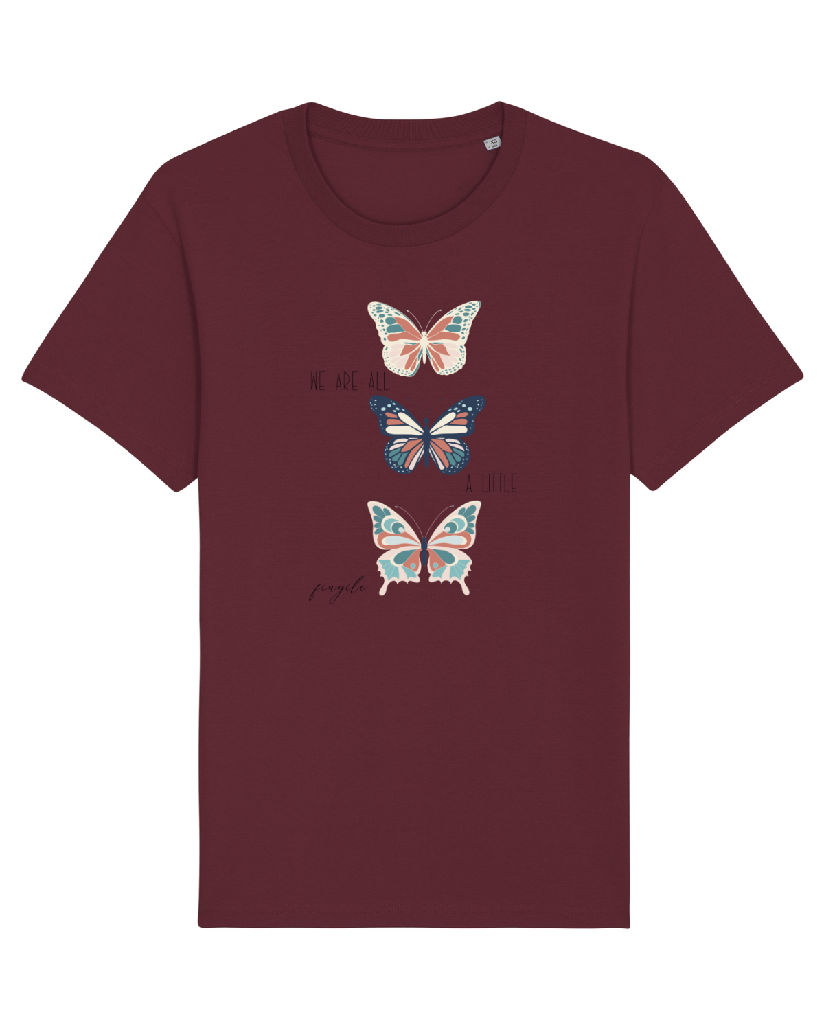 Tricou mânecă scurtă Unisex Rocker Burgundy