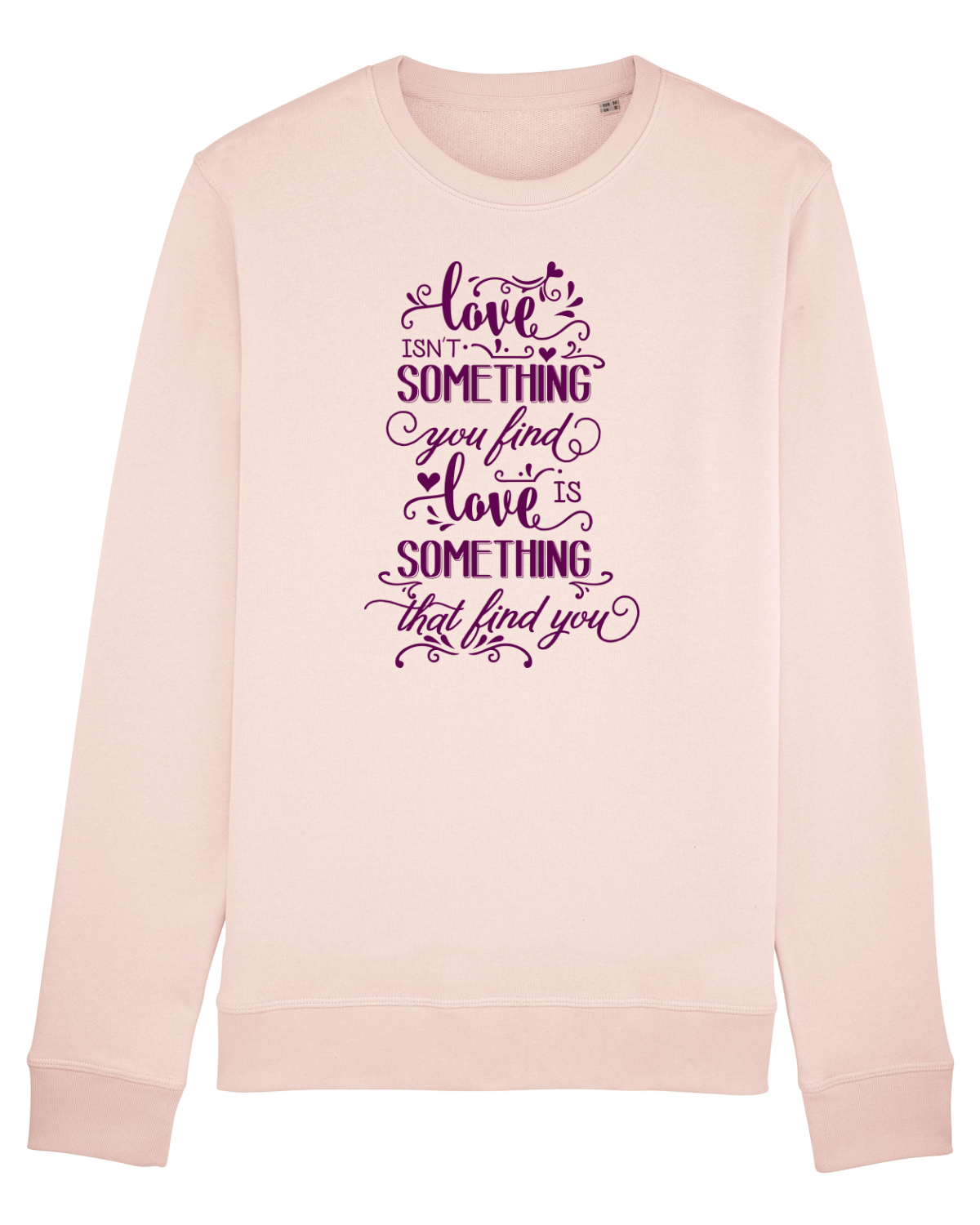 Bluză mânecă lungă Unisex Rise Candy Pink
