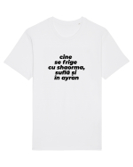Cine se frige cu shaorma, suflă și în ayran Tricou mânecă scurtă Unisex Rocker