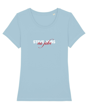 Steve Jobs - no jobs Sky Blue