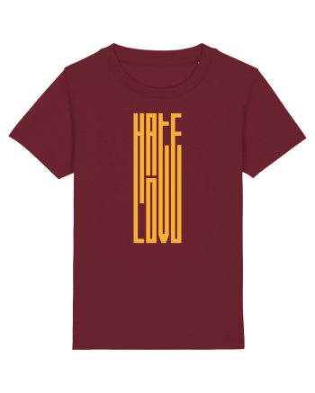 Hate / Love Burgundy