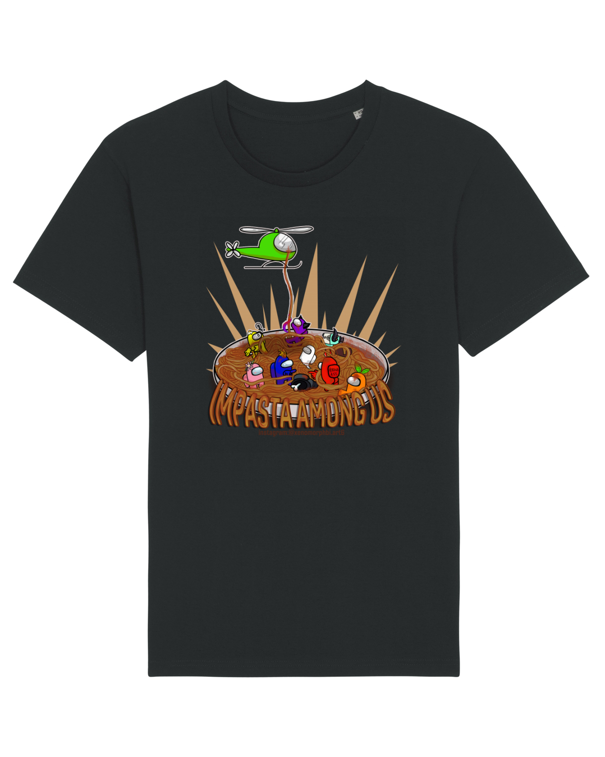 Tricou mânecă scurtă Unisex Rocker Black