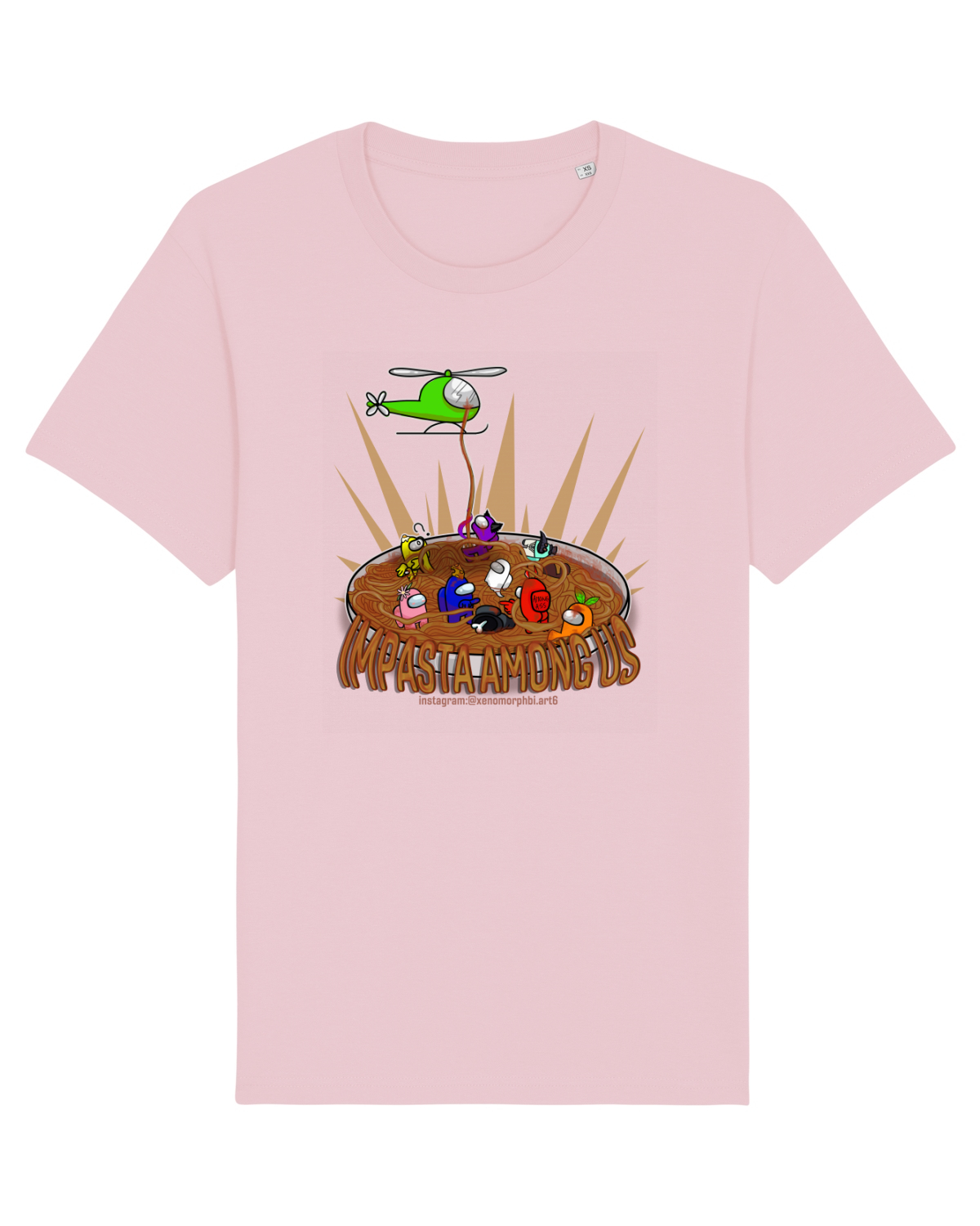 Tricou mânecă scurtă Unisex Rocker Cotton Pink