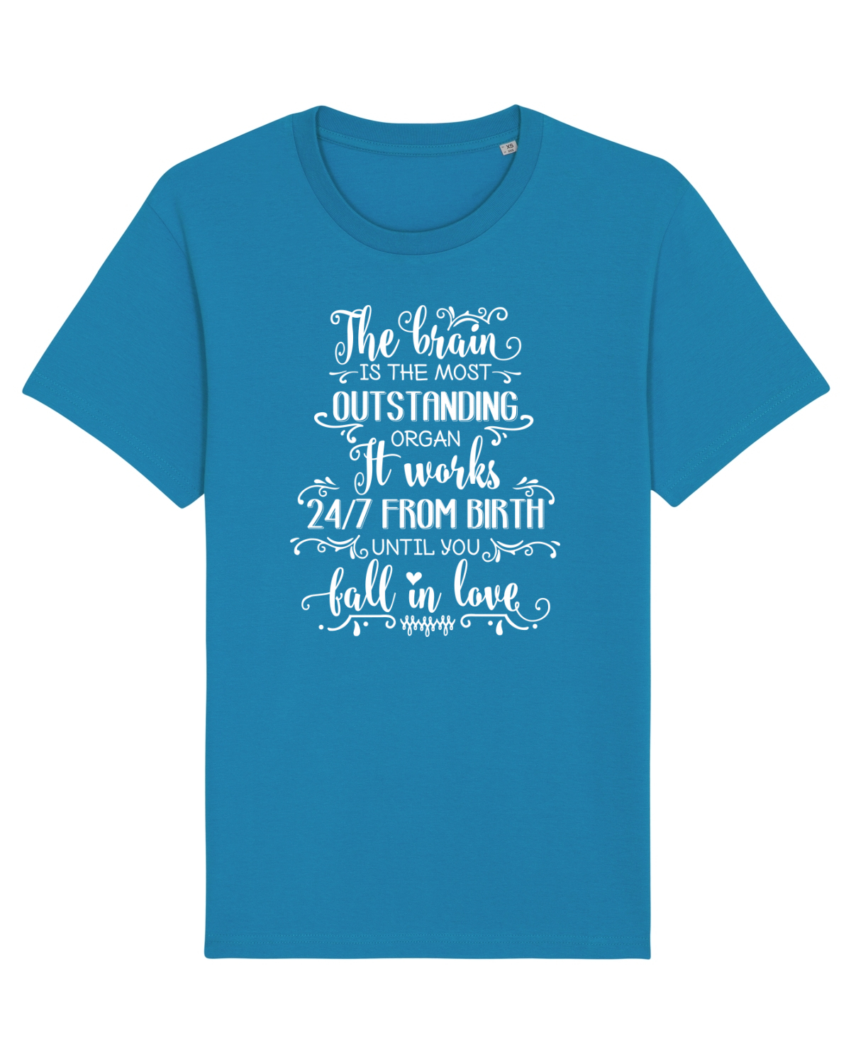 Tricou mânecă scurtă Unisex Rocker Azur