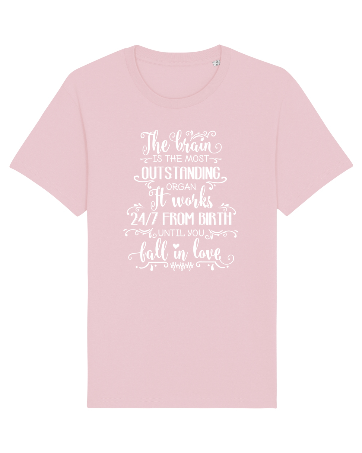 Tricou mânecă scurtă Unisex Rocker Cotton Pink