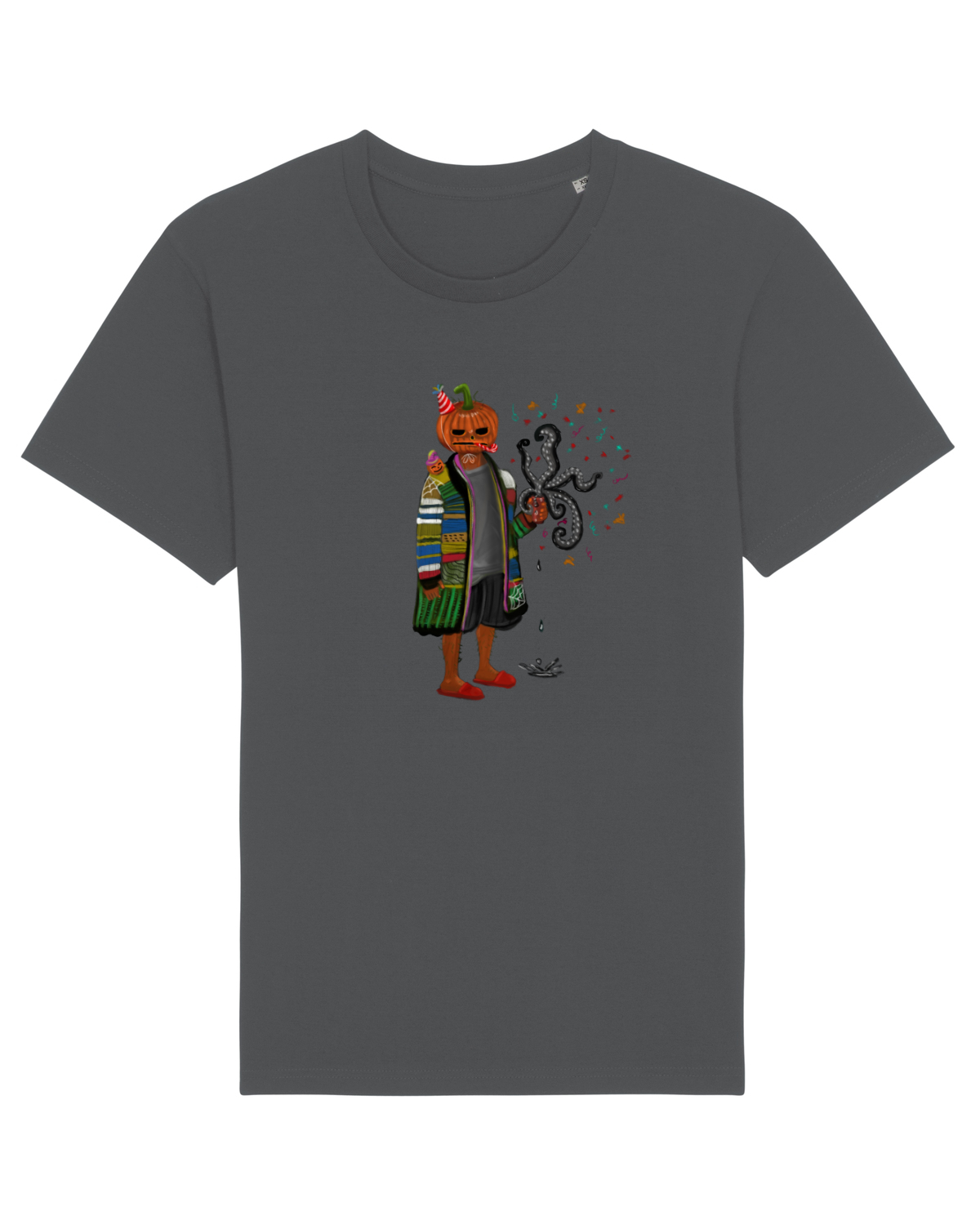 Tricou mânecă scurtă Unisex Rocker Anthracite