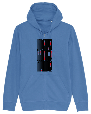 Under my Clothes, I am Nude! Bright Blue
