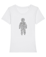 Ocupat Tricou mânecă scurtă guler larg fitted Damă Expresser
