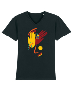 Din bucăți Tricou mânecă scurtă guler V Bărbat Presenter