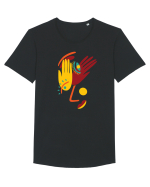 Din bucăți Tricou mânecă scurtă guler larg Bărbat Skater