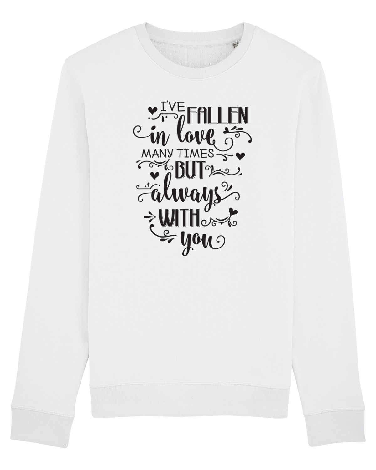 Bluză mânecă lungă Unisex Rise White