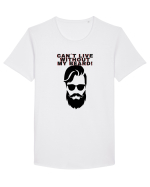 Beard Design Tricou mânecă scurtă guler larg Bărbat Skater