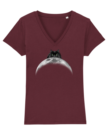 CatSide of the Moon Burgundy