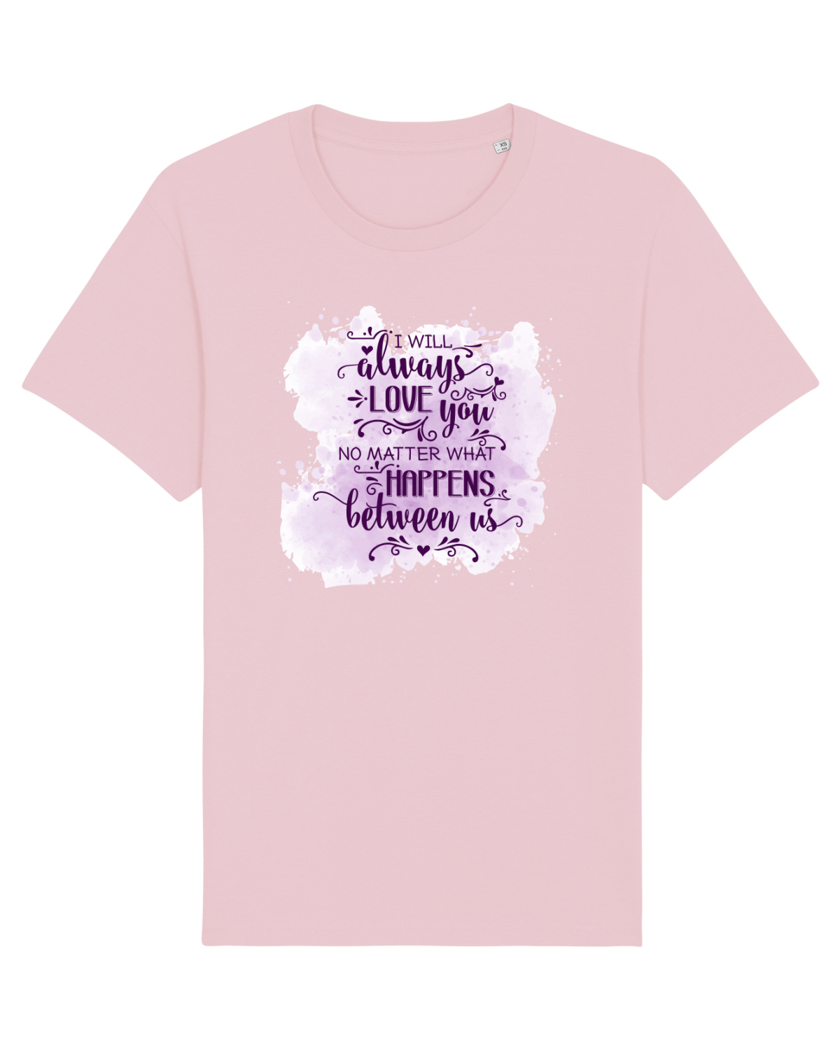 Tricou mânecă scurtă Unisex Rocker Cotton Pink