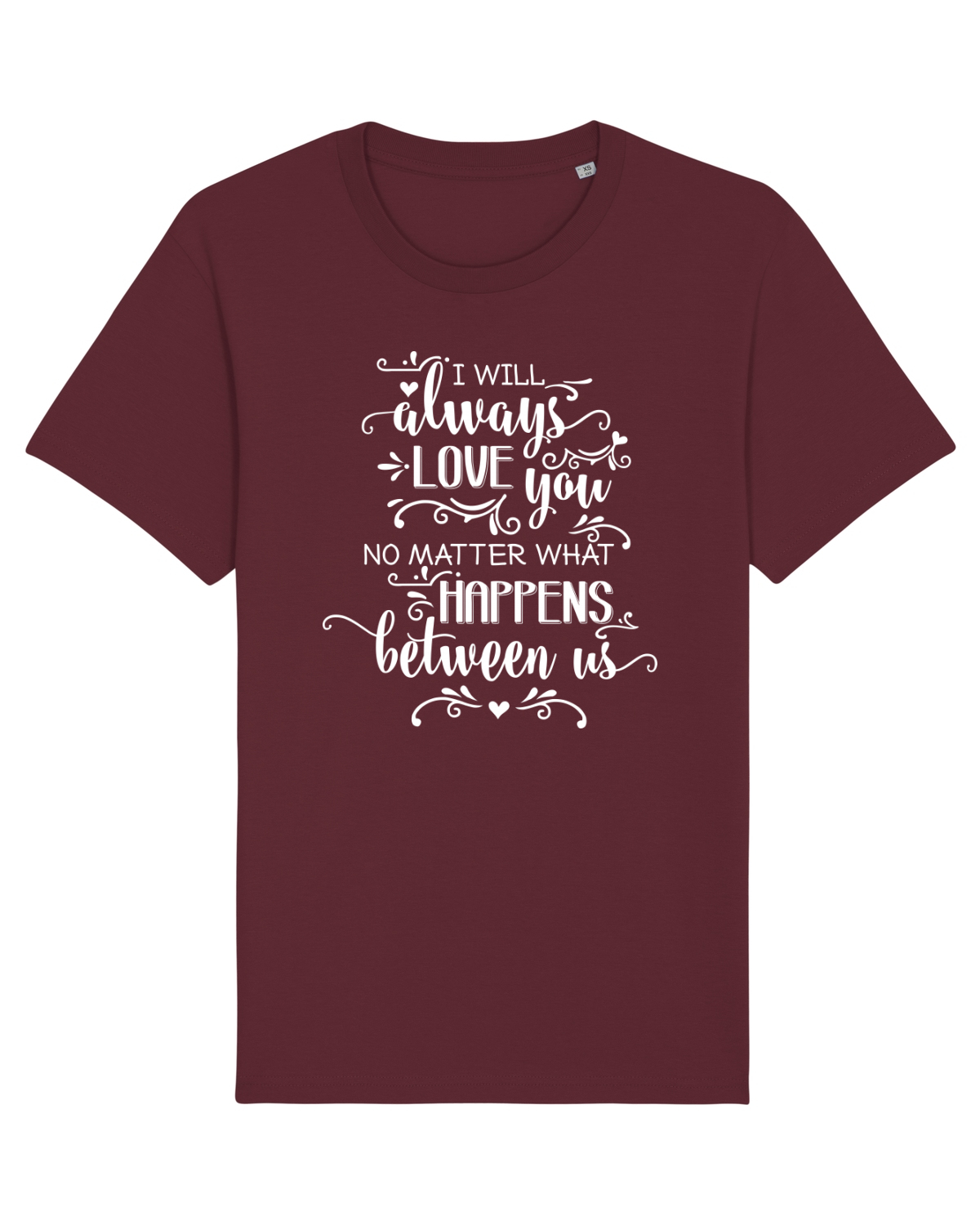 Tricou mânecă scurtă Unisex Rocker Burgundy
