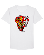 Culori Tricou mânecă scurtă guler larg Bărbat Skater