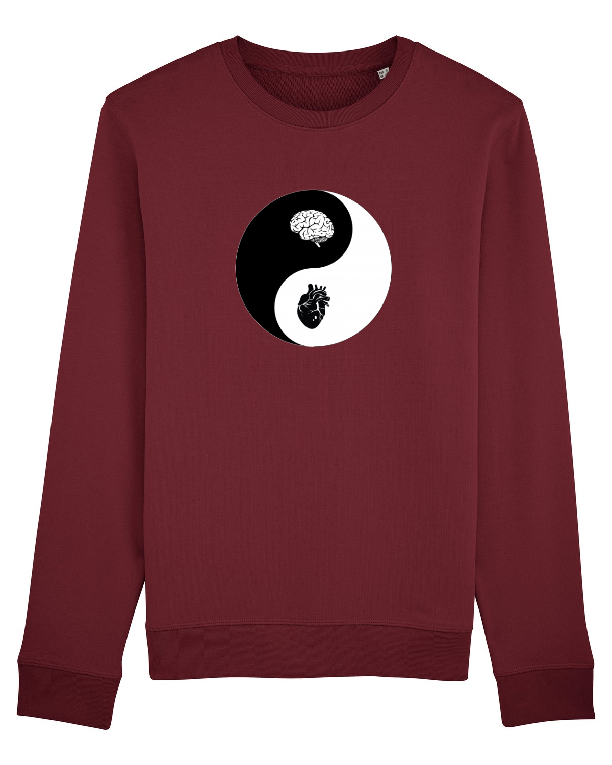 Bluză mânecă lungă Unisex Rise Burgundy