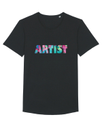 Coloured ARTIST Tricou mânecă scurtă guler larg Bărbat Skater