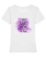 Tu mă ții îndrăgostit Tricou mânecă scurtă guler larg fitted Damă Expresser