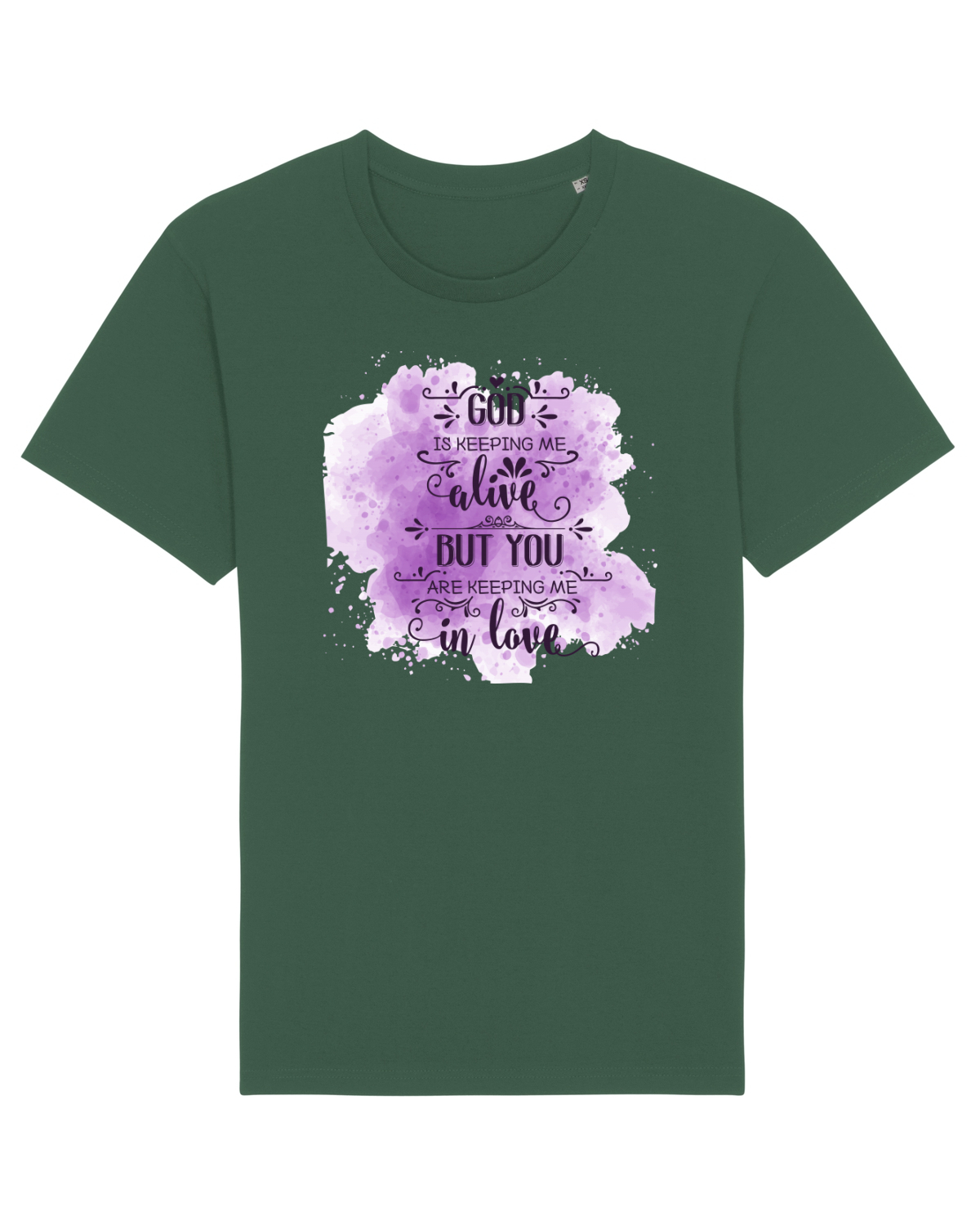 Tricou mânecă scurtă Unisex Rocker Bottle Green