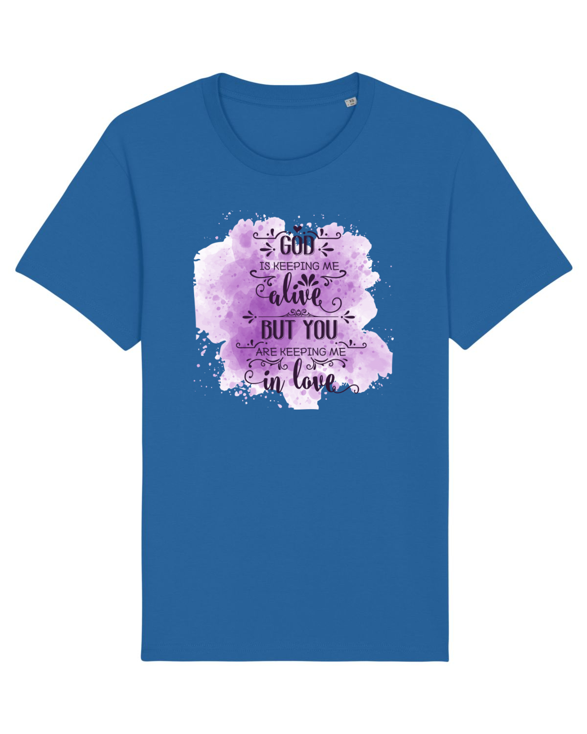 Tricou mânecă scurtă Unisex Rocker Royal Blue