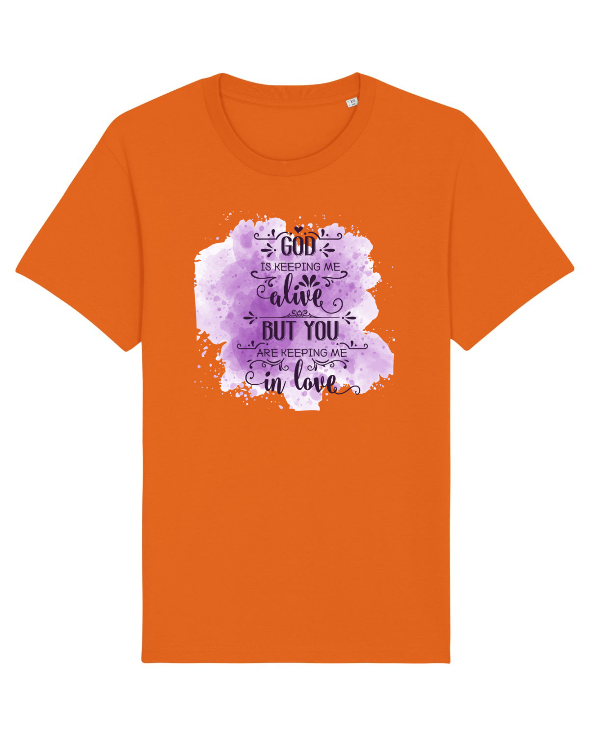 Tricou mânecă scurtă Unisex Rocker Bright Orange