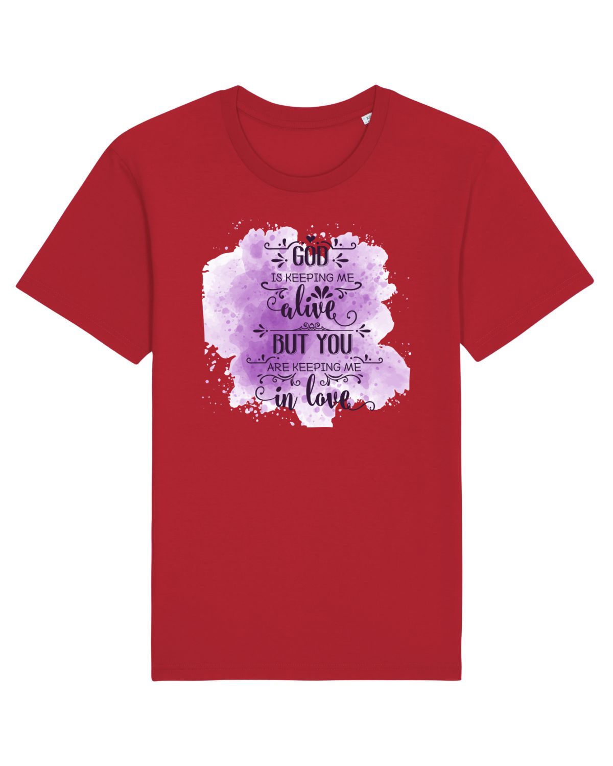 Tricou mânecă scurtă Unisex Rocker Red