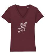 Blooming thoughts Tricou mânecă scurtă guler V Damă Evoker