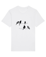 Pasari Black Tricou mânecă scurtă Unisex Rocker