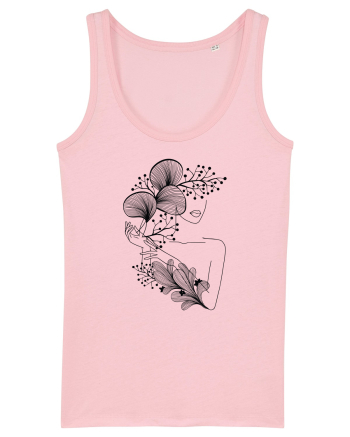 Silueta Floral Black Cotton Pink