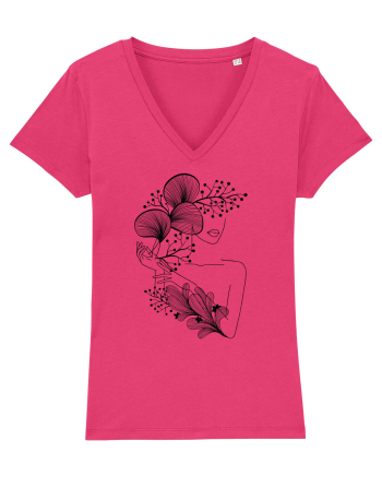 Silueta Floral Black Raspberry