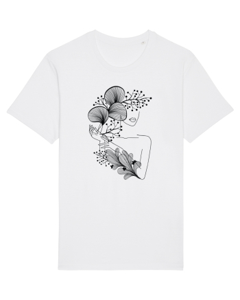 Silueta Floral Black White